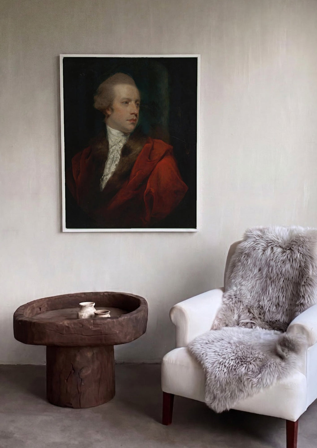 Quadro Decorativo Retrato de Jovem Cavalheiro - Sir Joshua Reynolds em ambiente decorado