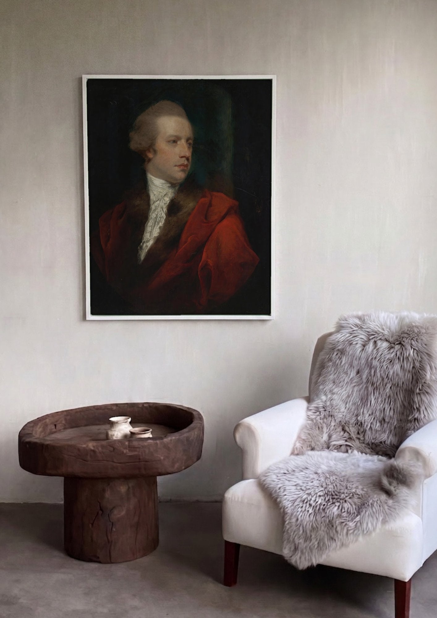 Quadro Decorativo Retrato de Jovem Cavalheiro - Sir Joshua Reynolds em ambiente decorado