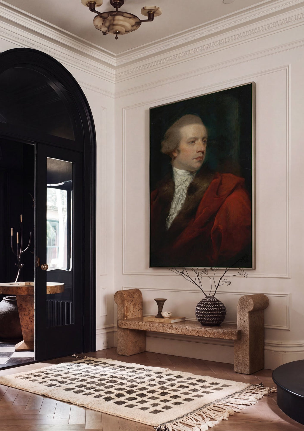 Quadro Decorativo Retrato de Jovem Cavalheiro - Sir Joshua Reynolds em ambiente decorado