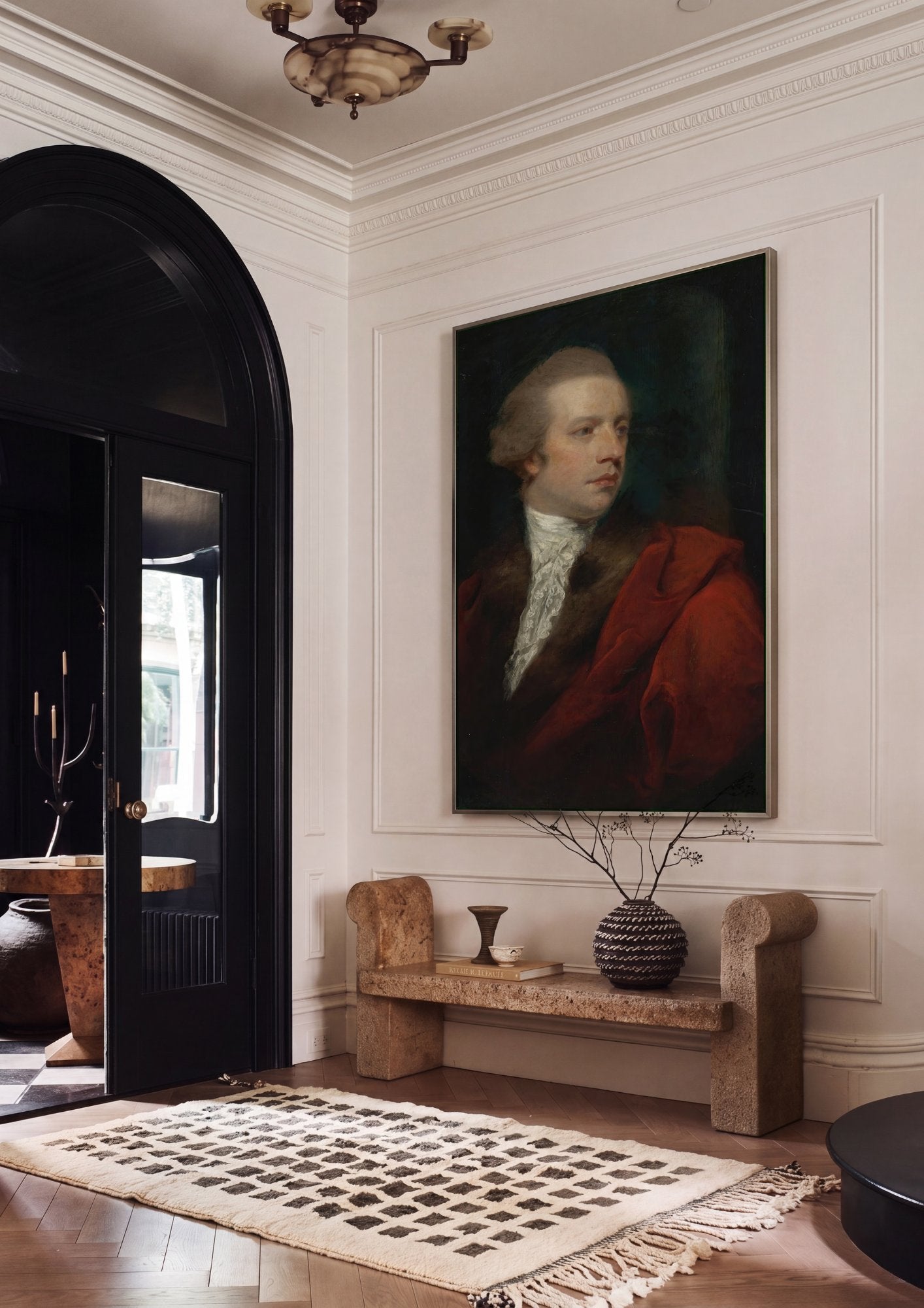Quadro Decorativo Retrato de Jovem Cavalheiro - Sir Joshua Reynolds em ambiente decorado