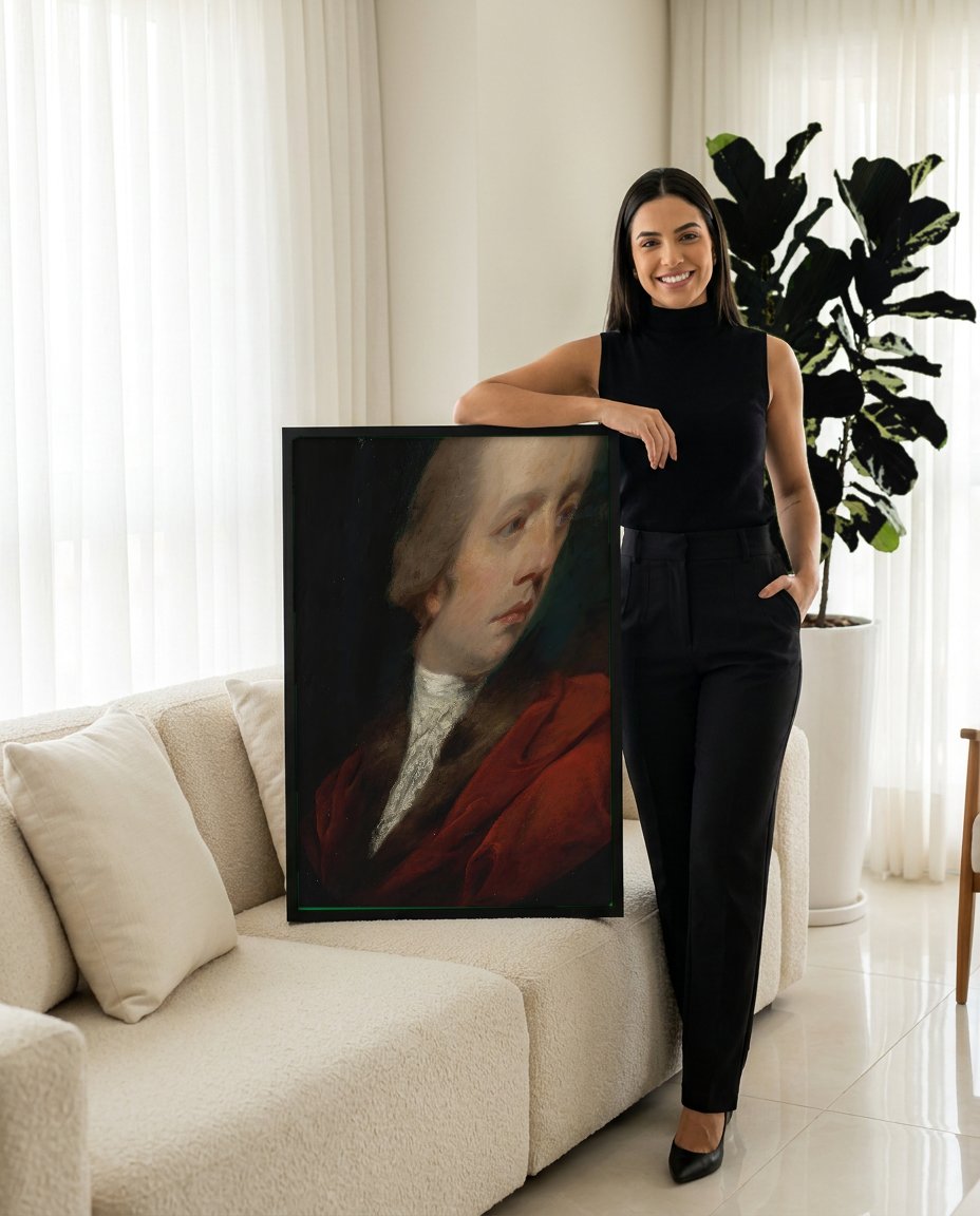 Quadro Decorativo Retrato de Jovem Cavalheiro - Sir Joshua Reynolds com modelo em ambiente