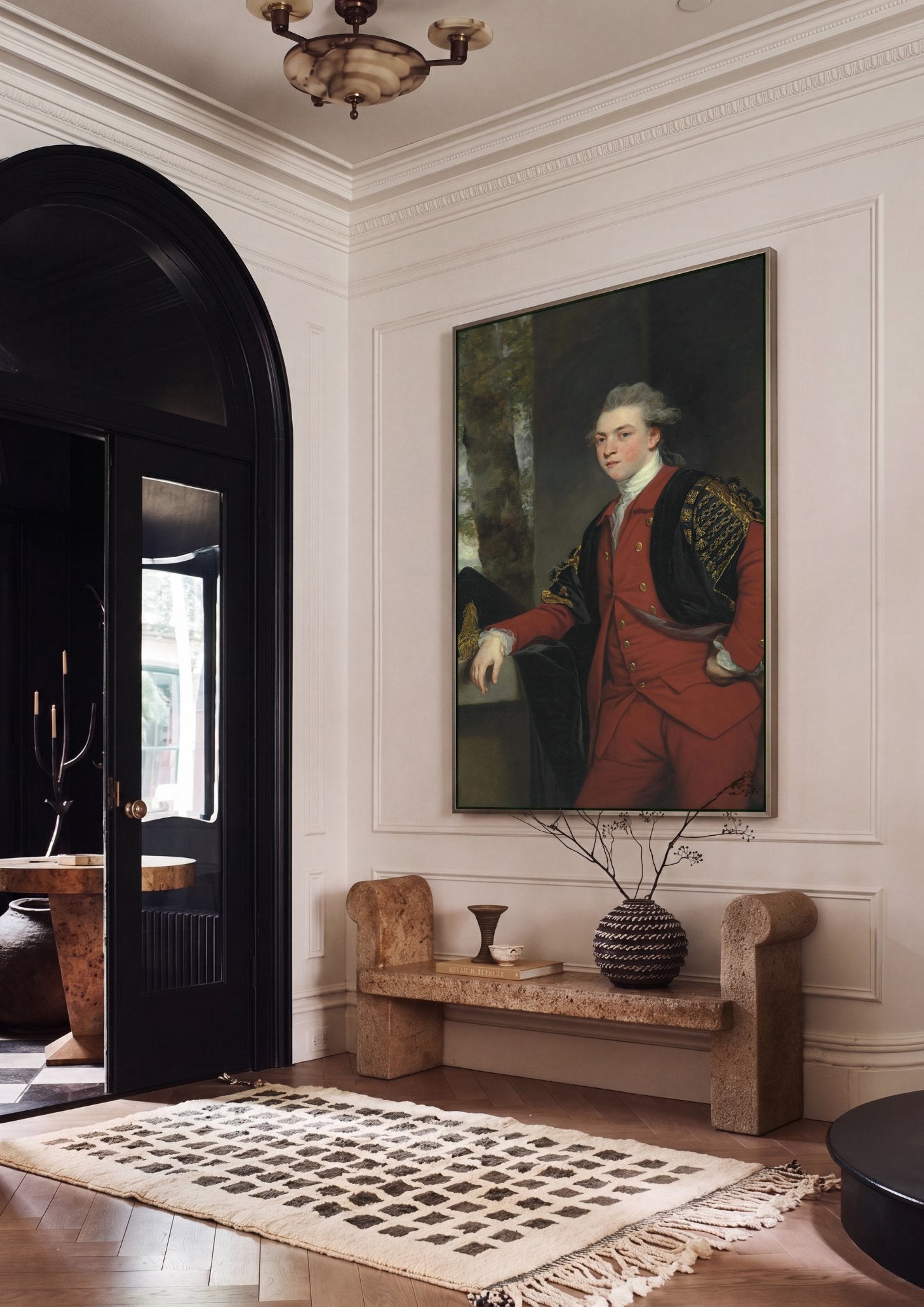 Quadro Decorativo Retrato de Jovem Cavalheiro - Sir Joshua Reynolds em ambiente decorado