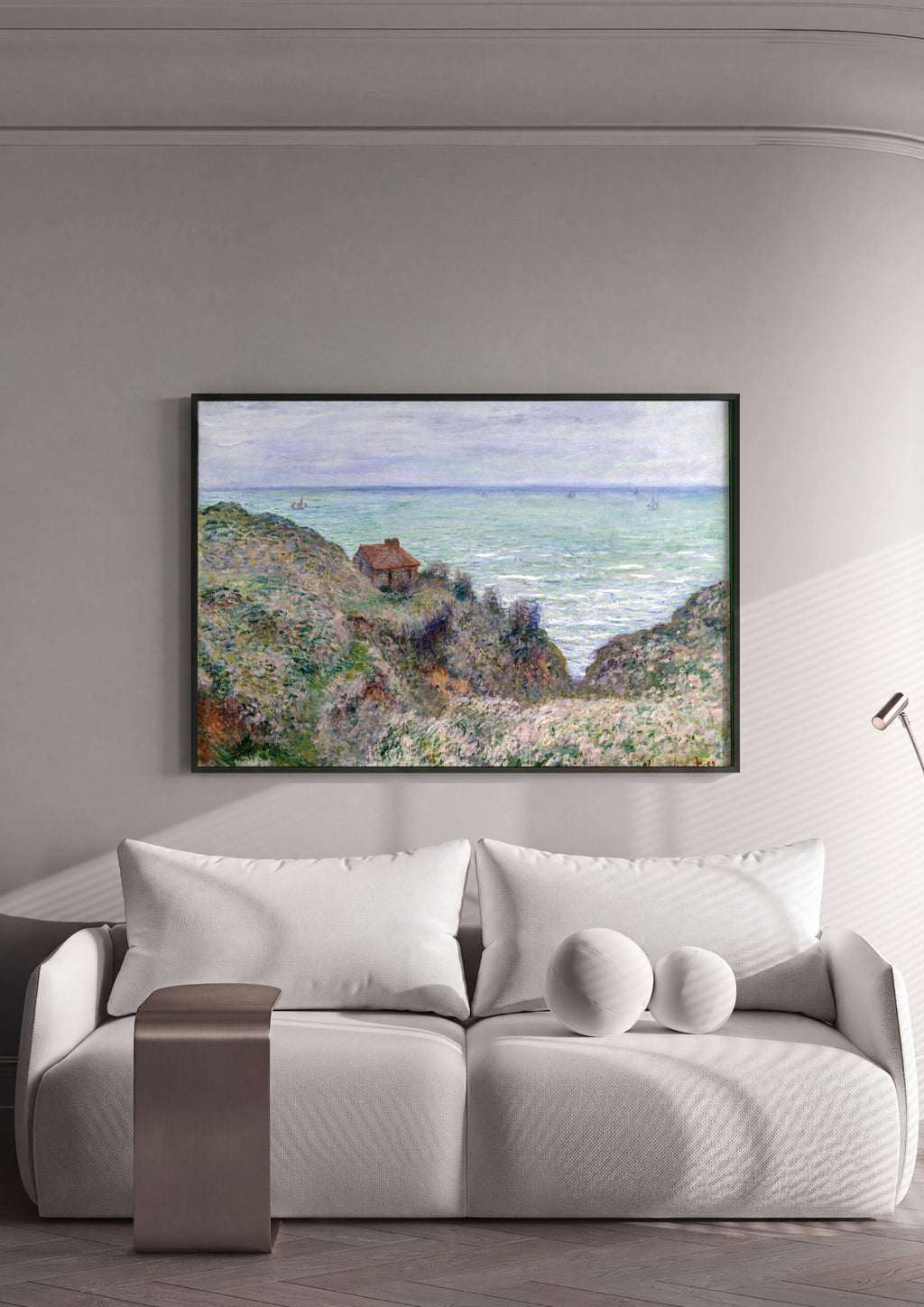 Quadro Decorativo A Casa do Pescador, Varengeville - Monet em ambiente decorado