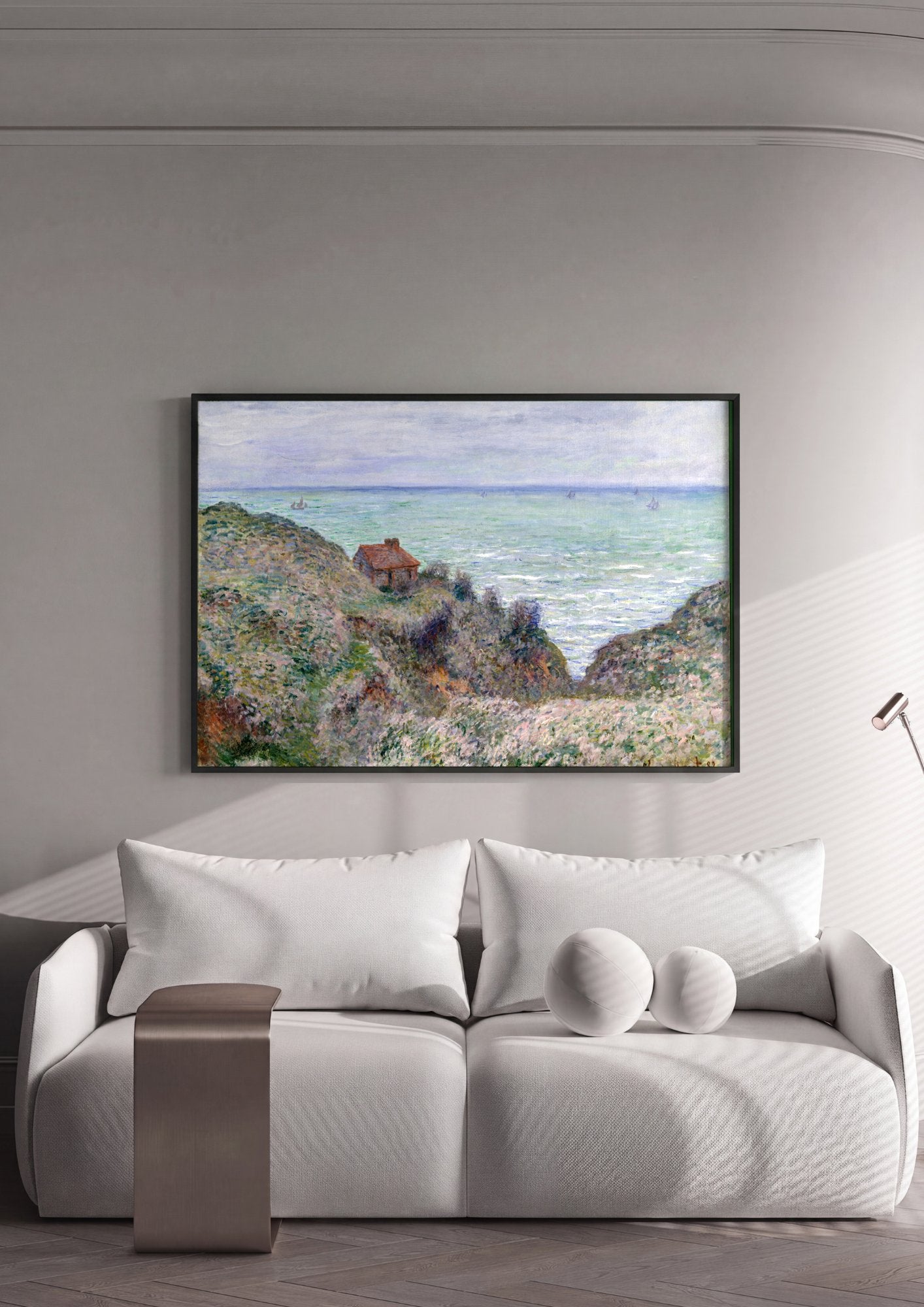 Quadro Decorativo A Casa do Pescador, Varengeville - Monet em ambiente decorado