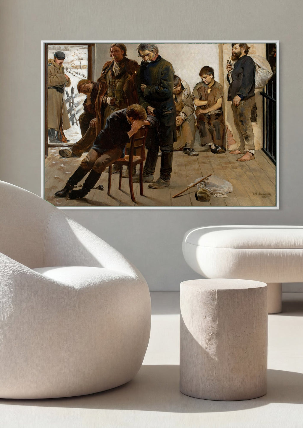 Quadro Decorativo 'A Prisao' - Jacek Malczewski | quadro emoldurado na parede