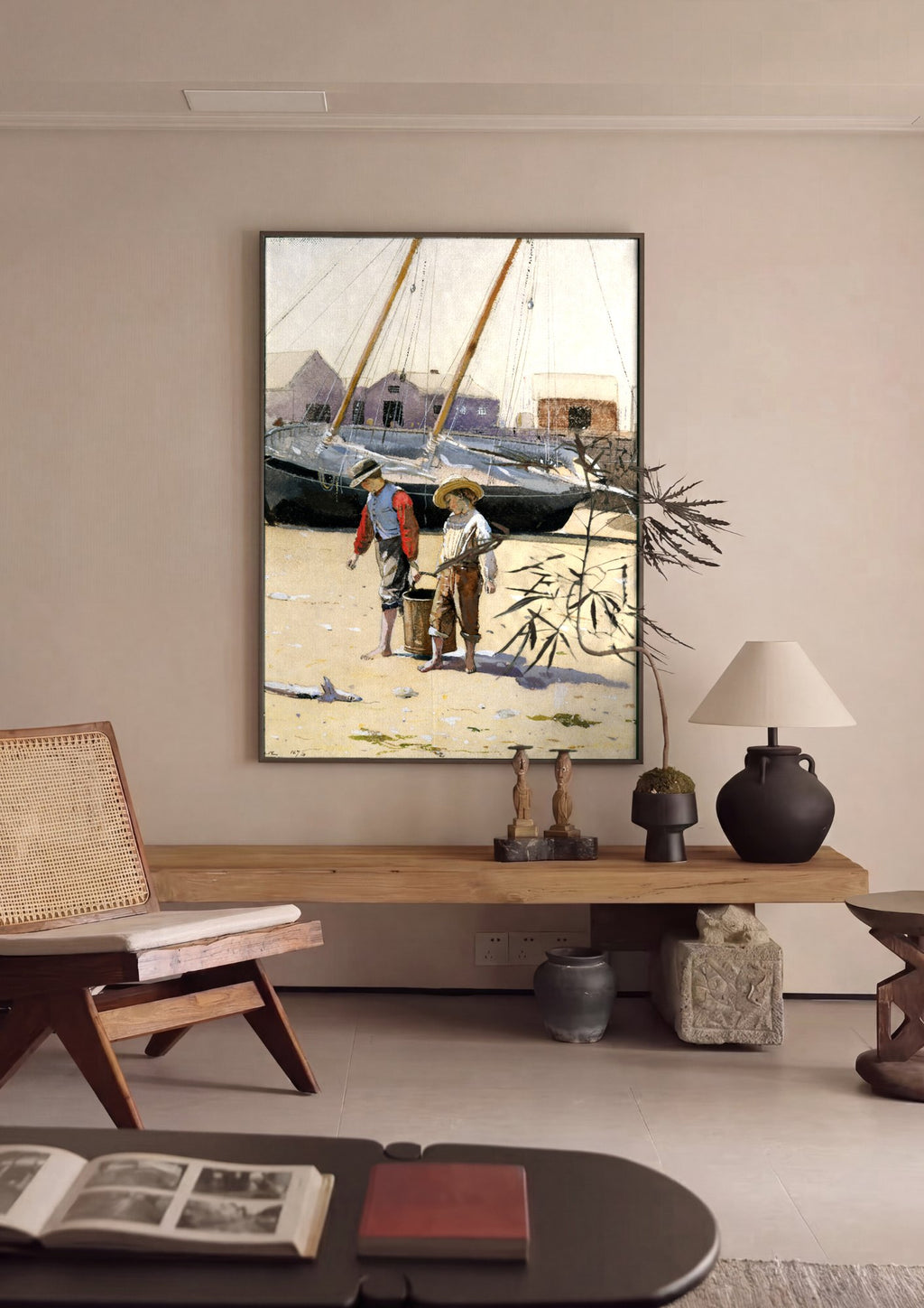 Quadro Decorativo Cenas de Praia - Winslow Homer | quadro emoldurado na parede