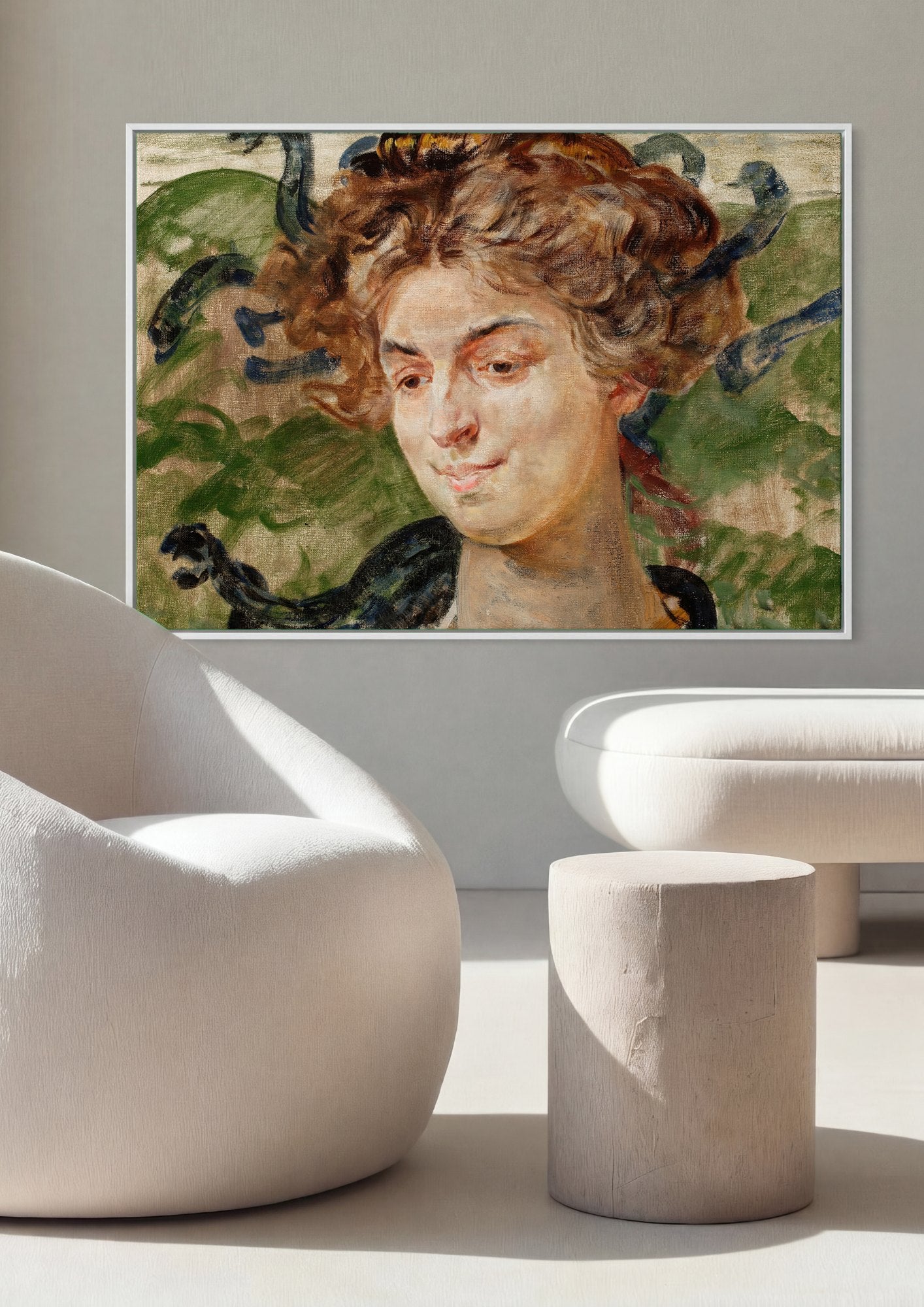 Quadro Decorativo A Medusa - Jacek Malczewski | quadro emoldurado na parede