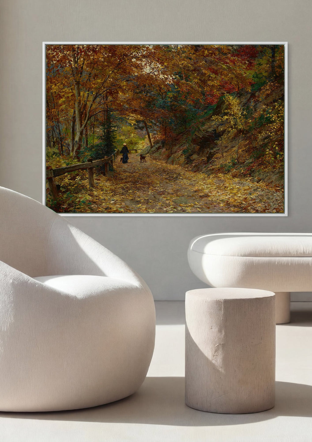Quadro Decorativo Caminho Outonal - Olga Wisinger-Florian | quadro emoldurado na parede