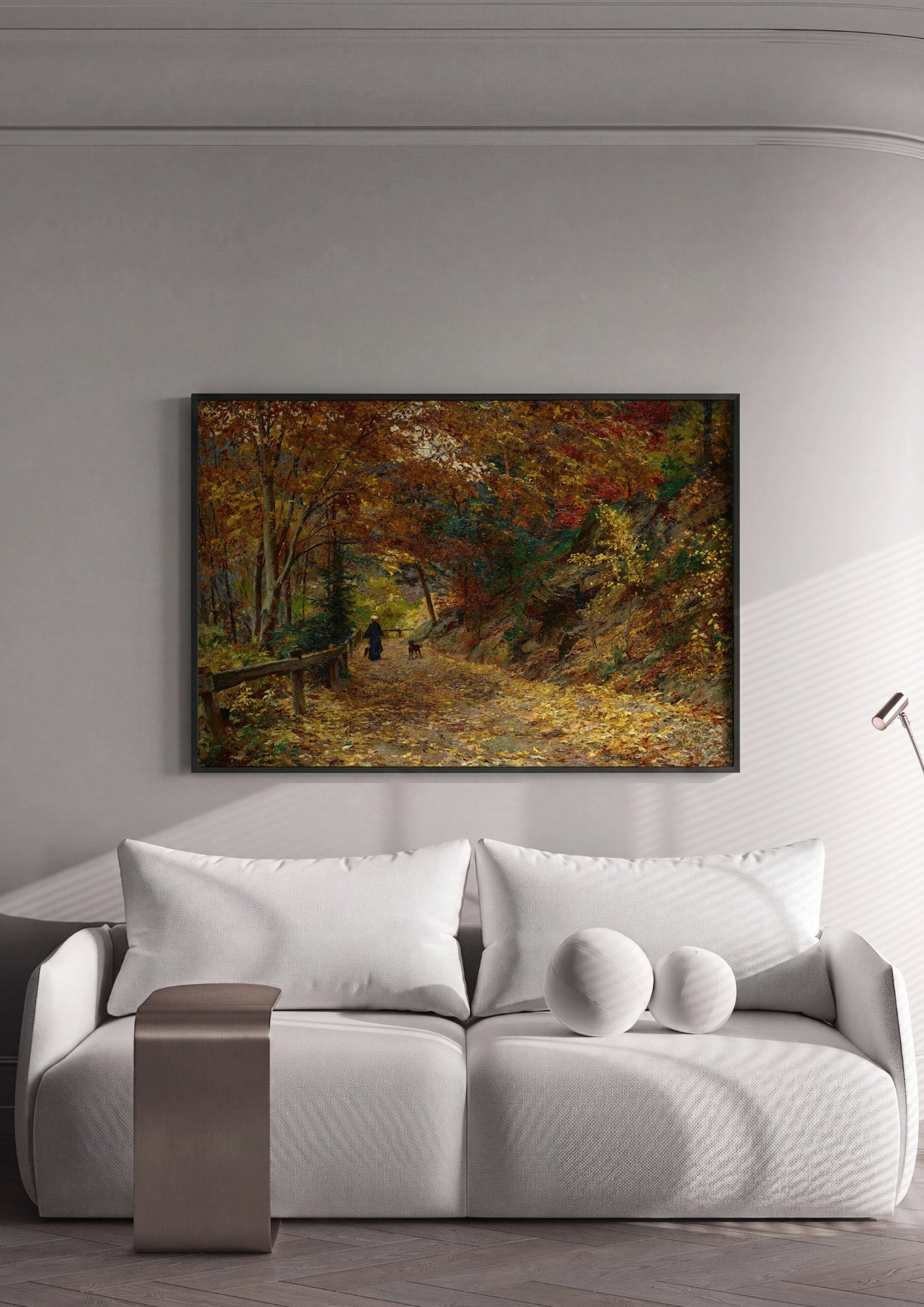 Quadro Decorativo Caminho Outonal - Olga Wisinger-Florian | quadro emoldurado na parede