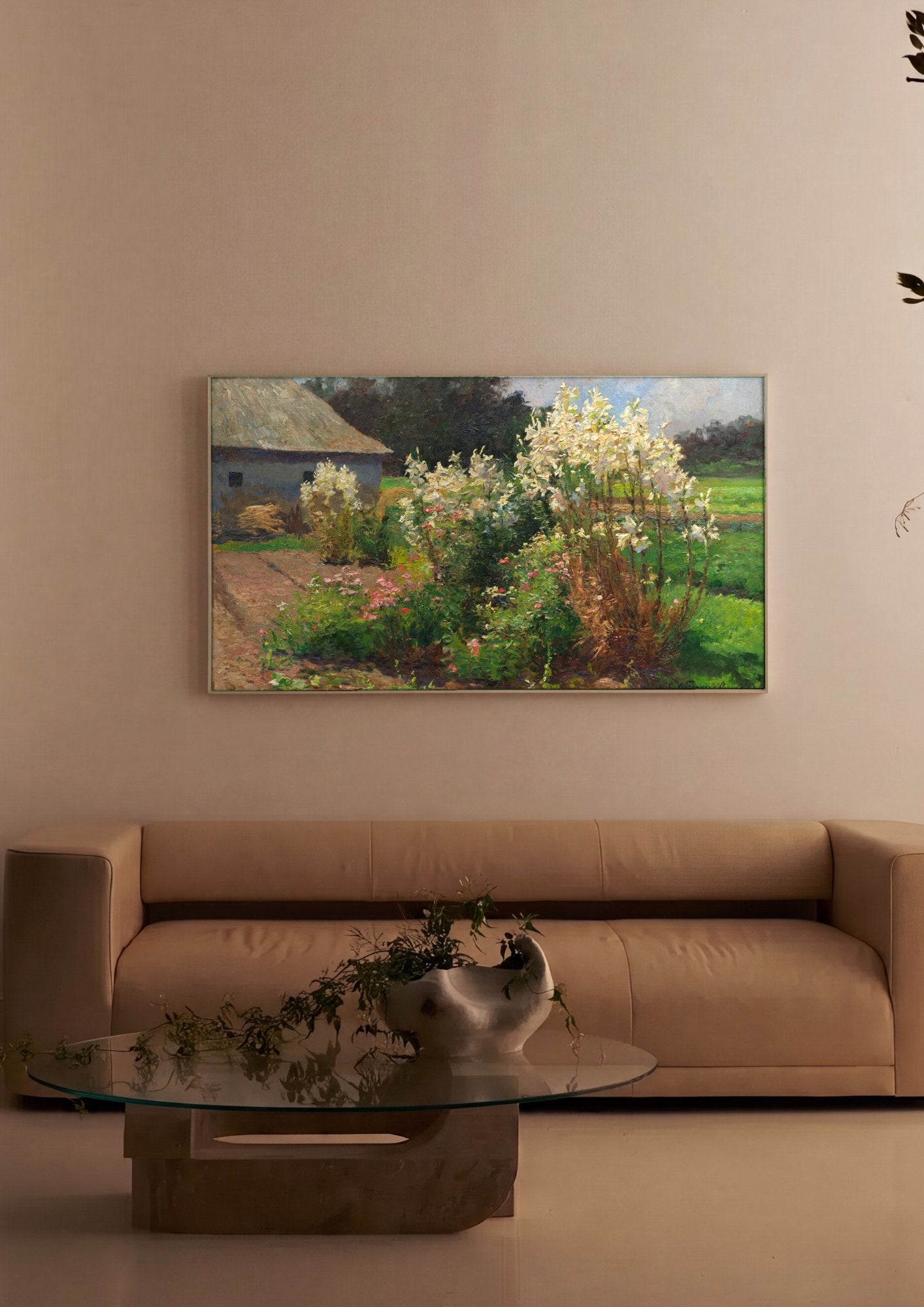 Quadro Decorativo Campo Florido - Olga Wisinger-Florian em ambiente decorado