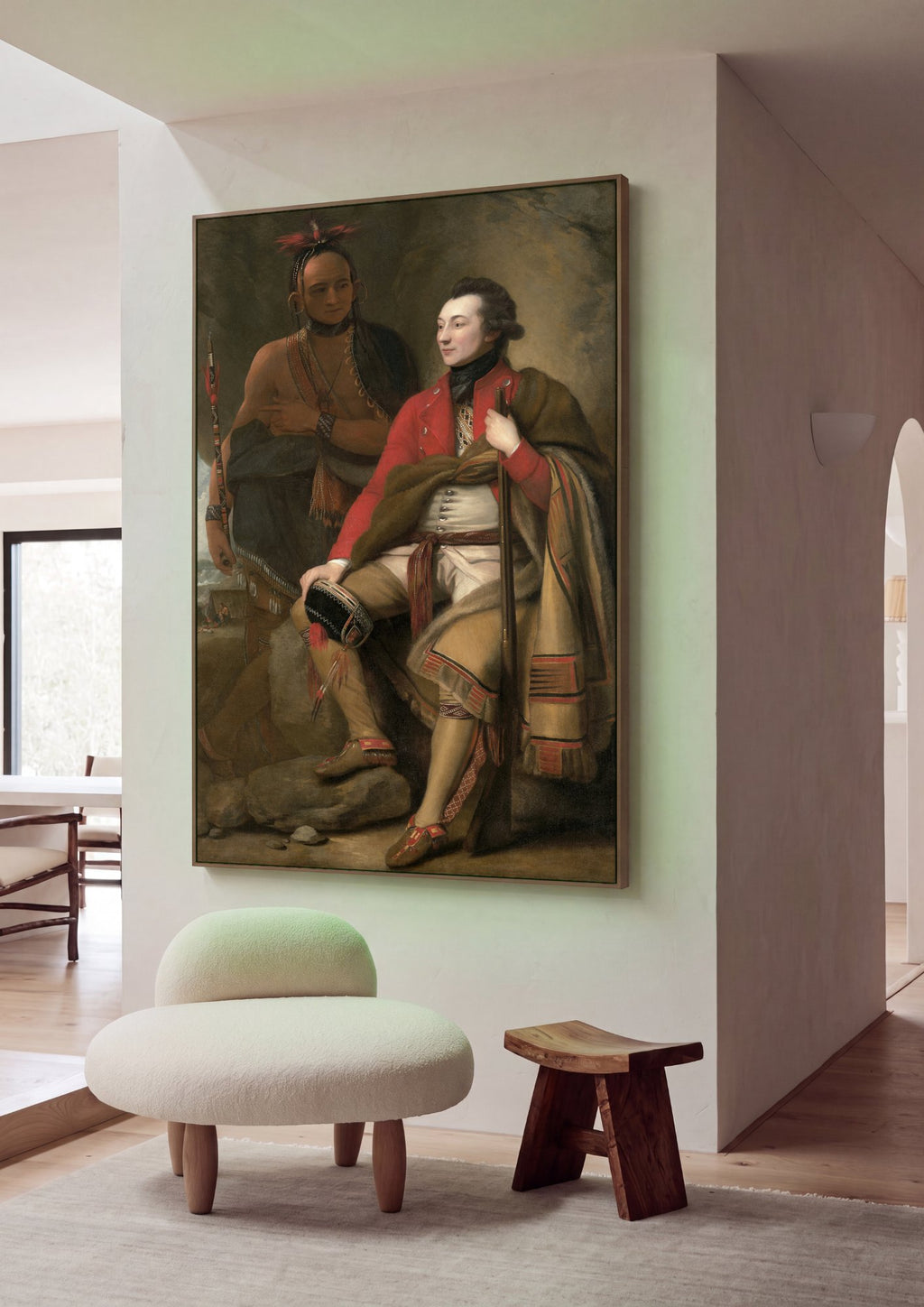 Quadro Decorativo A Morte do General Wolfe - Benjamin West em ambiente decorado