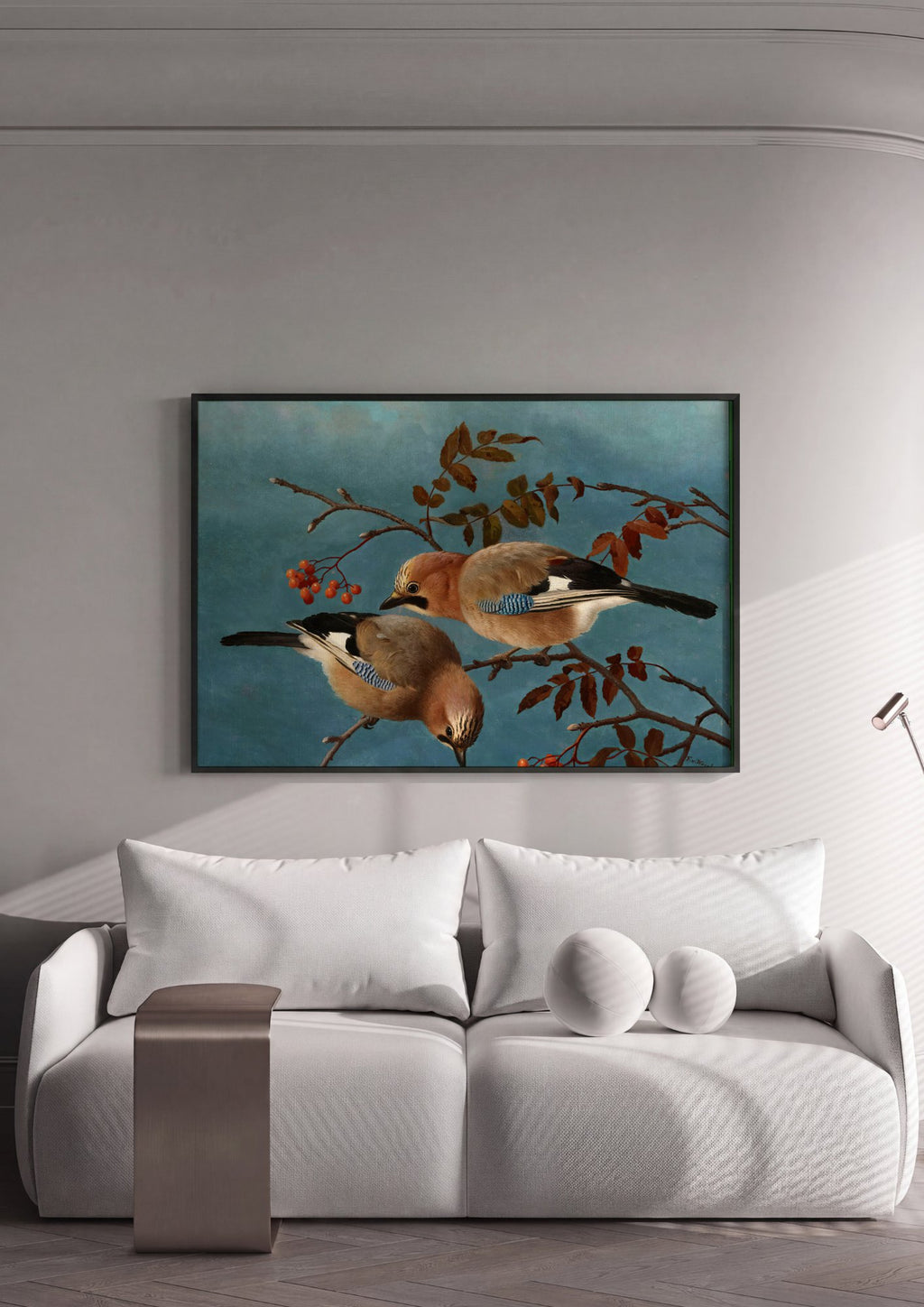 Quadro Decorativo 'Gaios' - Ferdinand von Wright em ambiente decorado