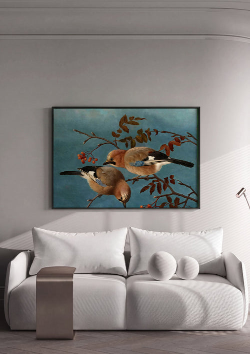 Quadro Decorativo 'Gaios' - Ferdinand von Wright em ambiente decorado