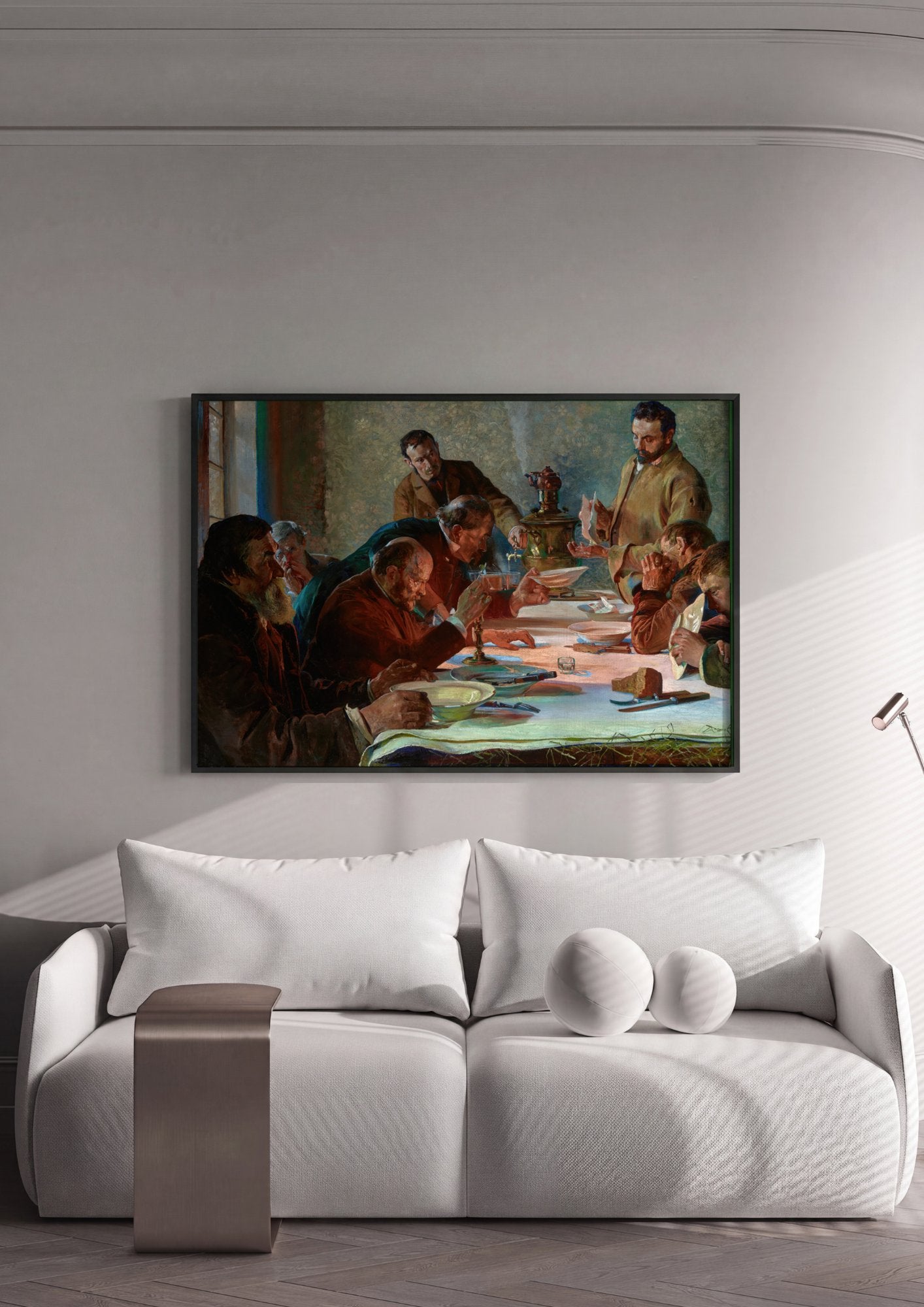 Quadro Decorativo A Ceia - Jacek Malczewski em ambiente decorado