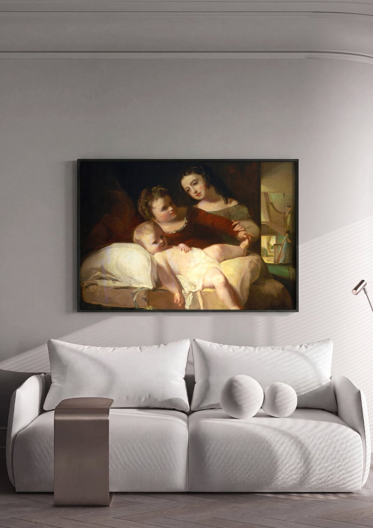 Quadro Decorativo: A Família - Thomas Sully | quadro emoldurado na parede