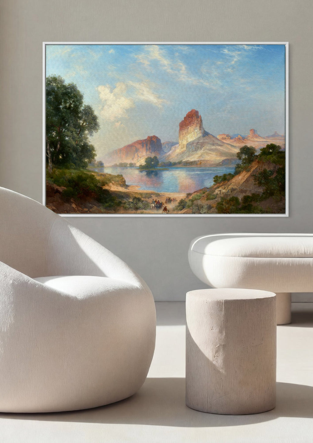 Quadro Decorativo Paisagem Grand Canyon - Thomas Moran em ambiente decorado