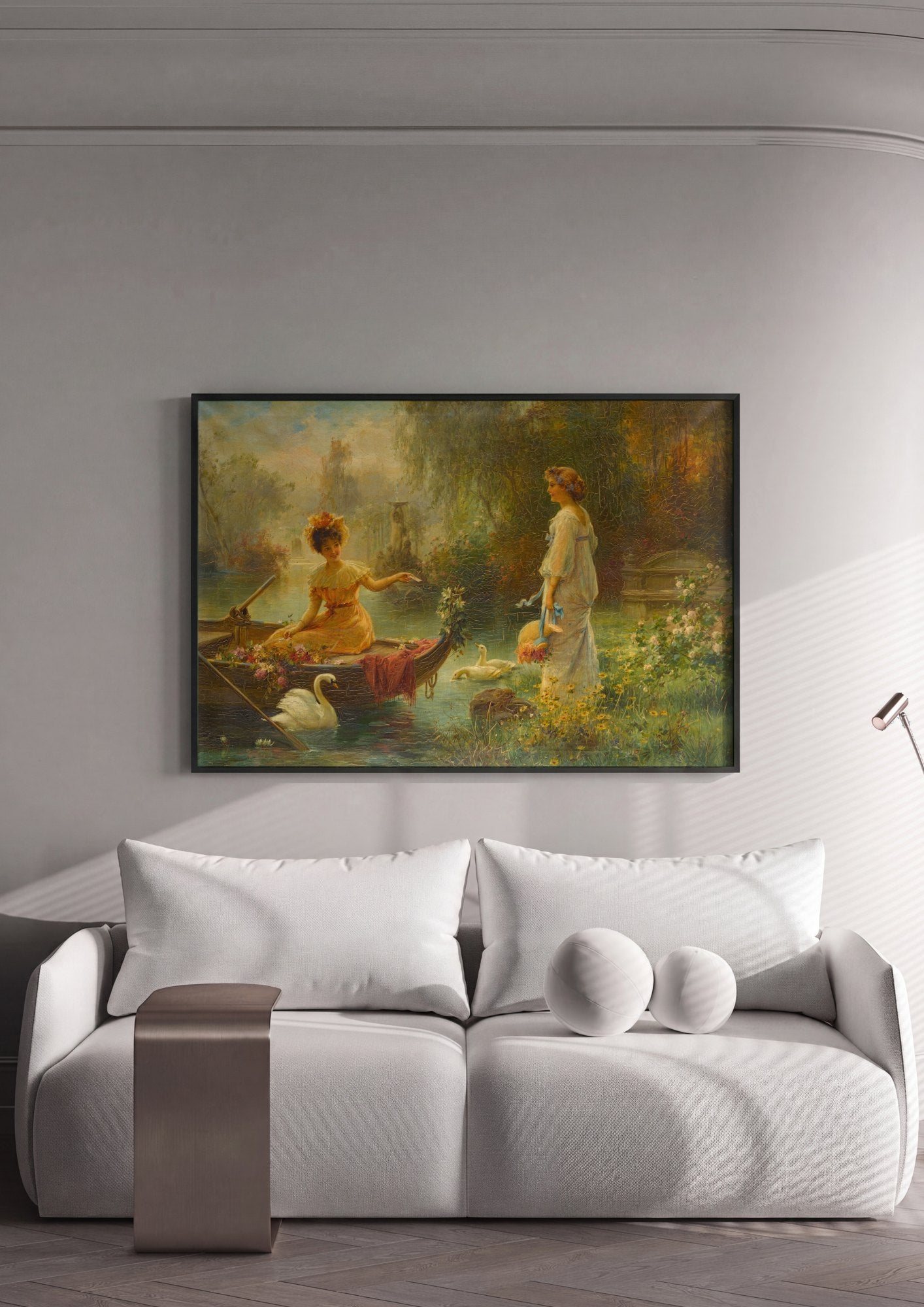 Quadro Decorativo A Oferta Gentil - Hans Zatzka | quadro emoldurado na parede