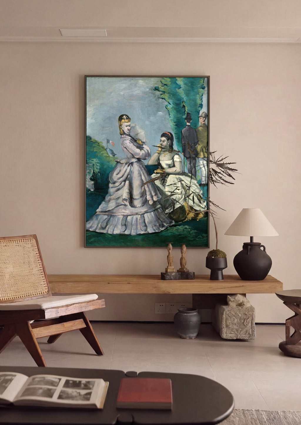 Quadro Decorativo 'As Duas Irmãs' - Paul Cézanne | quadro emoldurado na parede