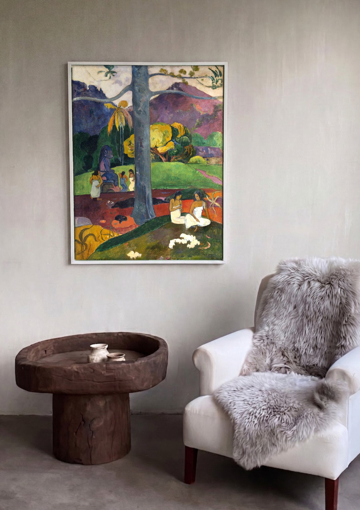 Quadro Decorativo Mata Mua (Era uma vez) - Gauguin em ambiente decorado
