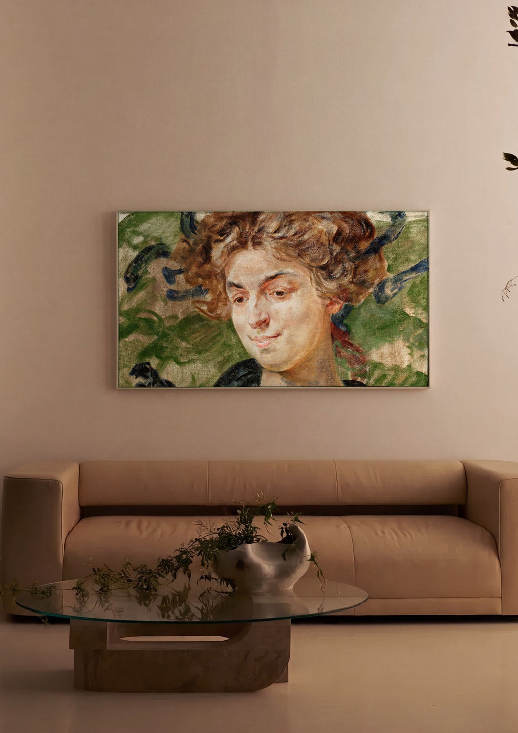 Quadro Decorativo A Medusa - Jacek Malczewski em ambiente decorado