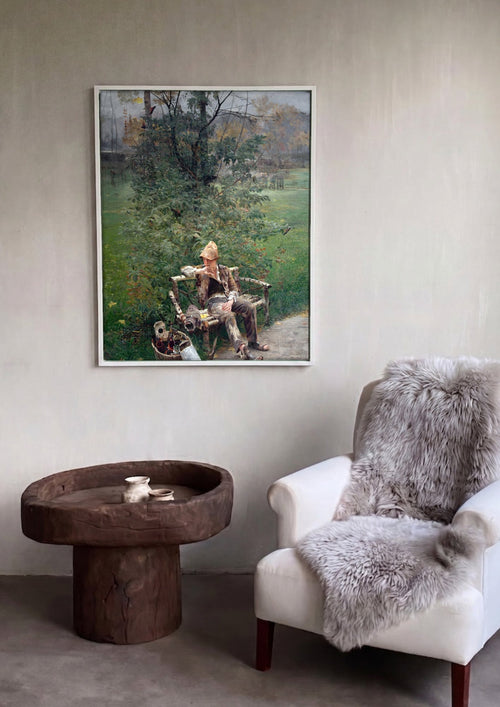 Quadro Decorativo 'O Pintor' - Jacek Malczewski em ambiente decorado
